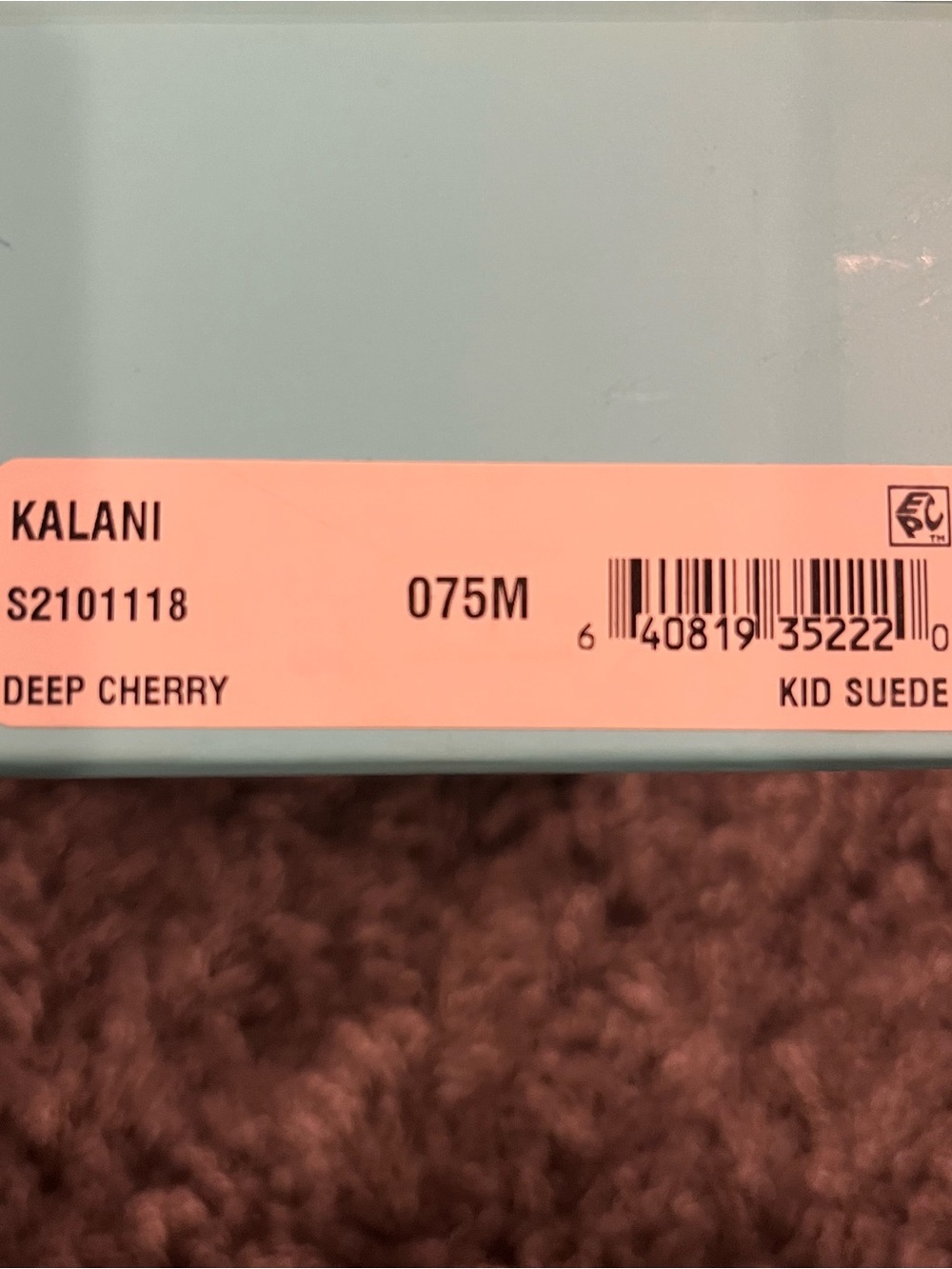 🌺NWT KATE SPADE KALANI BURGUNDY SUEDE FLATS SIZE 7.5🌺 - Picture 5 of 5
